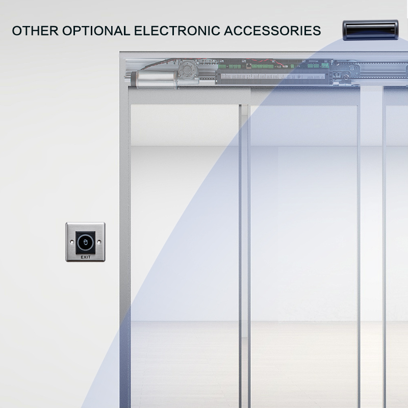  ML400S Intelligentes automatisches Glasschiebetürsystem mit Fernbedienung