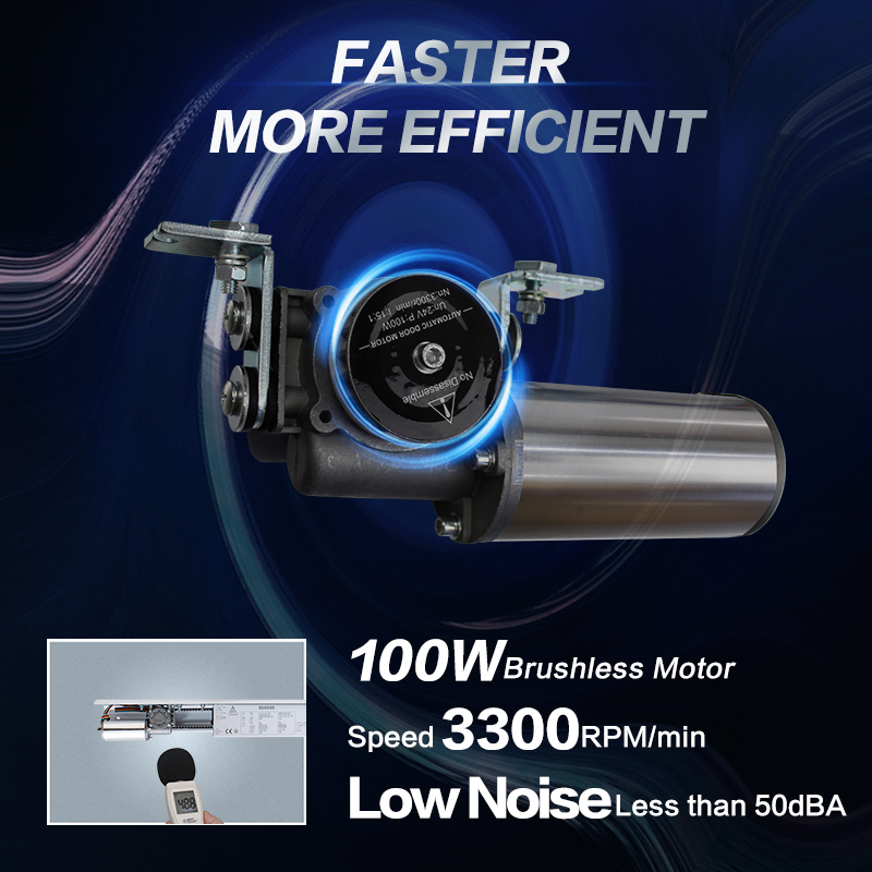 Leistungsstarke Motor-Digital-Controller-automatische Glasschiebetür für den gewerblichen Einsatz